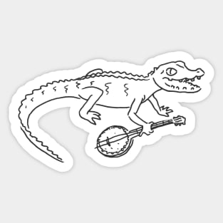 bayou buddy - noodle tee Sticker